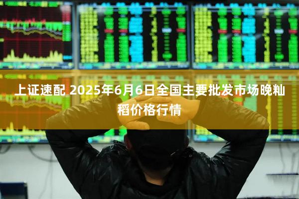 上证速配 2025年6月6日全国主要批发市场晚籼稻价格行情